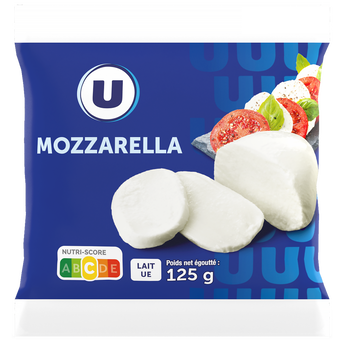 Image de U
Mozzarella au lait pasteurisé 18%mg