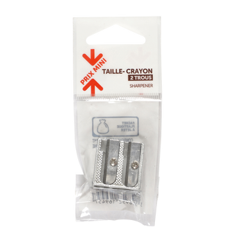 Image de Taille-crayon 2 trous aluminium sans réservoir - PRIX