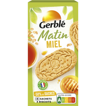 Image de GERBLE - Biscuit Matin Miel - 4x3