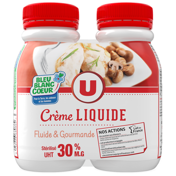 Image de U
Crème entière liquide Bleu Blanc Coeur 30%MG, 2x