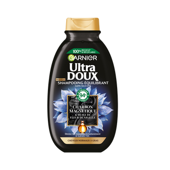 Image de Shampooing ultra doux charcoal GARNIER
