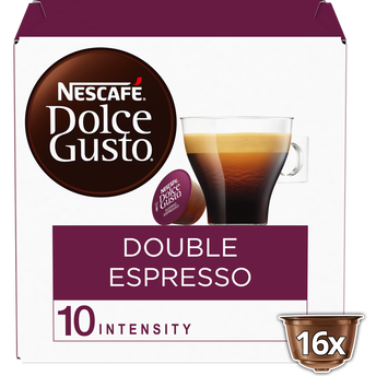 Image de Café capsules NESCAFE DOUBLE ESPRESSO N°10 - compatible DOLCE GUSTO