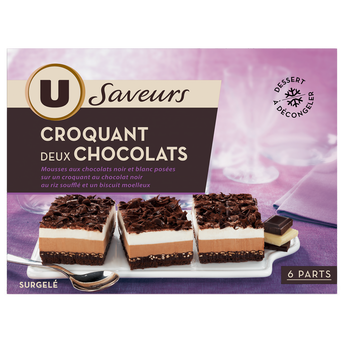 Image de U SAVEURS
Dessert glacé Croquant 2 chocolats