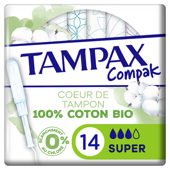 Image de Tampax compact protection tampons avec applicateur superTAMPAX