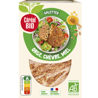 Image de Galette Orge Chèvre Miel CEREAL BIO - x2