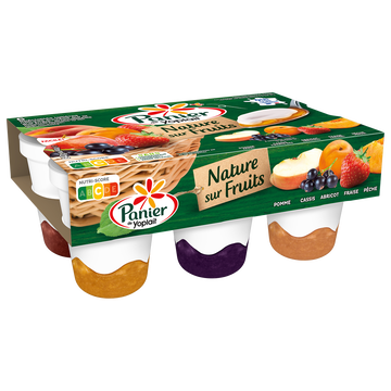 Yoplait Panier Nature Sur Fruits Panache 140gx6