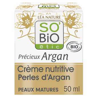 Image de Crème nutritive perles d'argan peaux matures SO BIO