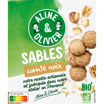 Image de Sablés pour apéririf comté noix bio ALINE & OLIVIER