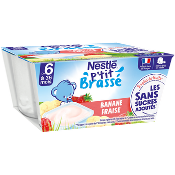 Image de Desserts lactés P'TIT BRASSE SSA Fraise banane