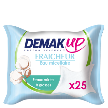Image de Lingettes démaquillantes pour peaux normales à mixtes DEMAK'UP