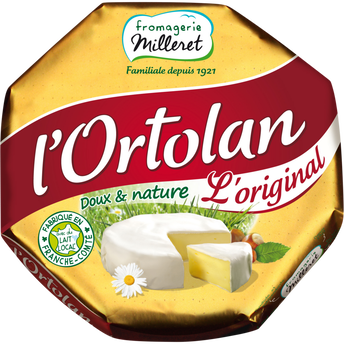 Image de Fromage au lait pasteurisé L'Ortolan FROMAGERIE MILLERET 29%mg