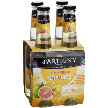 d'Artigny Cocktail Pétillant Sans Alcool Agrumes D'artigny, 4x27,5cl