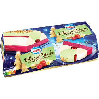 Image de Bûche glacée Délice de Pistache Vanille Fruits rouges NESTLE