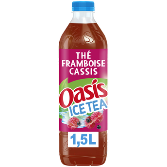 Image de Thé glacé Framboise Cassis OASIS ICE TEA - la bouteille de
