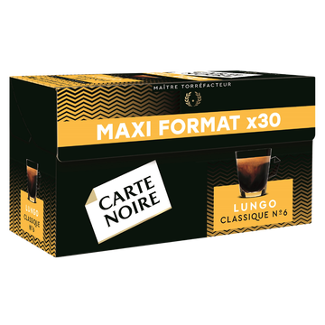 Carte Noire Café Capsules Carte Noire Lungo Classique - Compatible Nespresso - X30