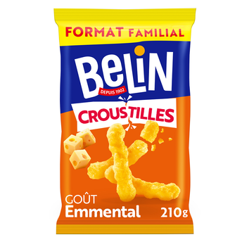 Image de Biscuits apéritifs Croustilles emmental format party BELIN - Sachet