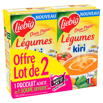 Liebig Doux Plaisirs Légumes Et Kiri Liebig, 2x1l