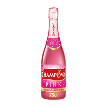 Image de Jus de pomme et raisin pétillant CHAMPOMY Pink