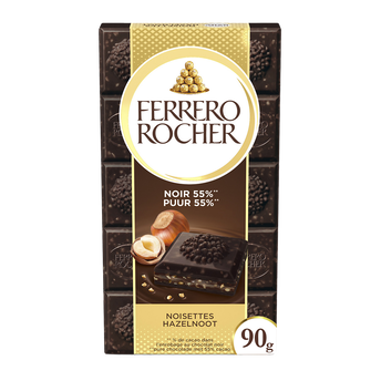 Image de Chocolat noir et noisettes FERRERO ROCHER Tablette de