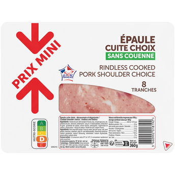 Image de Epaule cuite sans couenne - x8 tranches