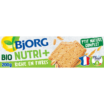 Image de Biscuits le P'tit Nature complet Bio BJORG - Paquet