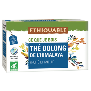 Image de ETHIQUABLE - Thé oolong Himalaya BIO  - la boîte de 20 sachets