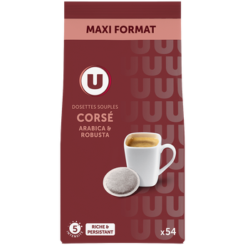 Image de U
Café corsé U, x54 dosettes