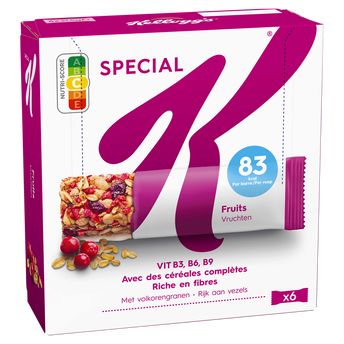 Image de Barre de Céréales SPECIAL K fruits rouges KELLOG'S, 6x21,5 soit