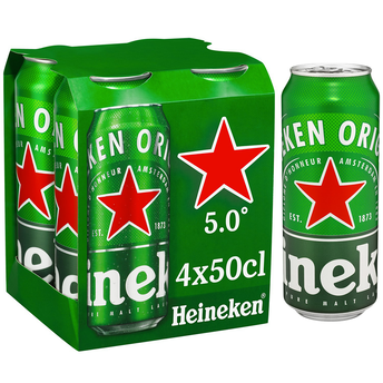 Image de Bière blonde HEINEKEN, 5°, pack boîtes alu