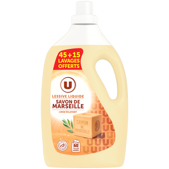 Image de U
Lessive liquide diluée savon de Marseille, 45