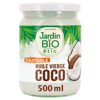 Image de Huile vierge de noix de coco bio JARDIN BIO Bouteille