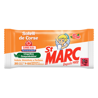 Image de Lingettes compostable soleil de corse ST MARC
