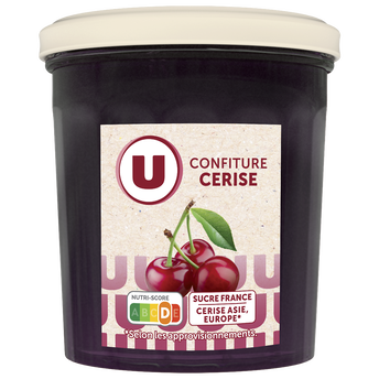 Image de U
Confiture de cerise 50% de fruits  pot de