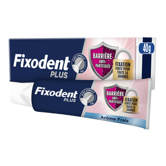 Image de Crème fixative FIXODENT plus barrière anti-particules fresh