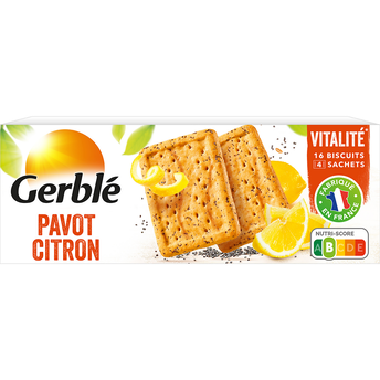 Image de Biscuits pavot citron GERBLE - 4x4