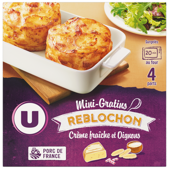 Image de U
Mini gratin au reblochon et aux lardons