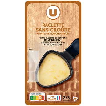 Image de U
Fromage à Raclette sans croute tranchée,  27%mg