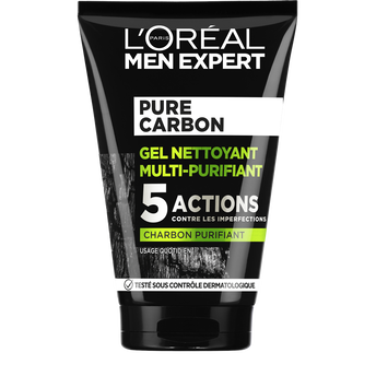 Image de Gel nettoyant multi purifiant pur charbon MEN EXPERT