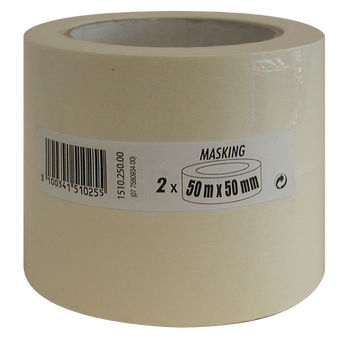 Image de Ruban de masquage lisse FIX 50mx50mm beige