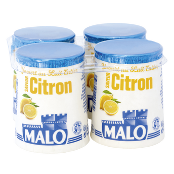 Image de Empres.yaourt au lait entier aromatisé citron MALO