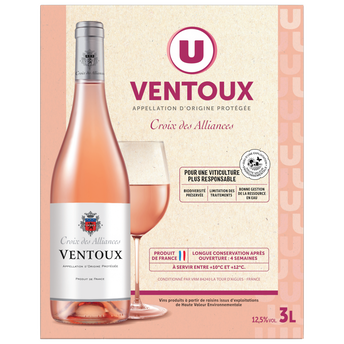 Image de U
Vin rose Ventoux AOP rosé Croix des Alliances, la fontaine à vin 3