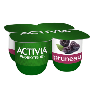 Danone Yaourts Aux Fruits Bifidus Pruneau Activia - 4x125g