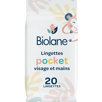 Image de Lingettes pocket visage et mains BIOLANE