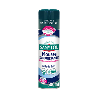Image de Mousse active désinfectante anti-calcaire salle de bain SANYTOL, aéroso l