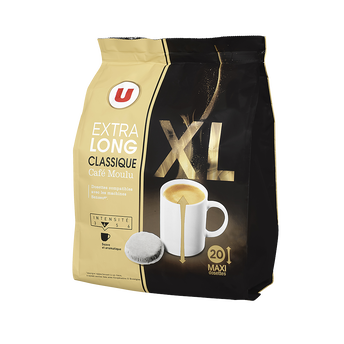 Image de U
Café dosettes  PUR ARABICA CLASSIQUE XL N°4 - compatible SENSEO