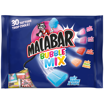 Image de Chewing gum Bubble Mix MALABAR - Sachet de