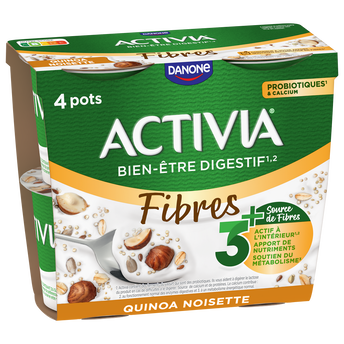 Image de Yaourt céréales bifidus quinoa noisette ACTIVIA