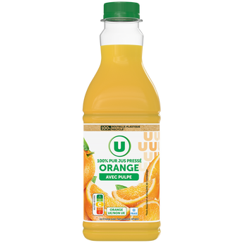 Image de U
Pur jus réfrigéré d'orange avec pulpe