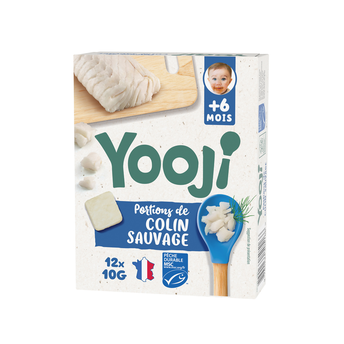 Image de Hachés de Colin MSC repas bébé Dès 6 mois YOOJI - 120g/12