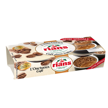 Rians Dessert Au Café L'onctueux Rians, 2 X 94g